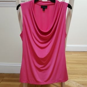 SOLD! Hot Pink Sexy Silky Sleeveless Top